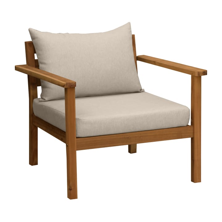 Stockaryd Lounge-Sessel Teak/Beige - undefined - 1898