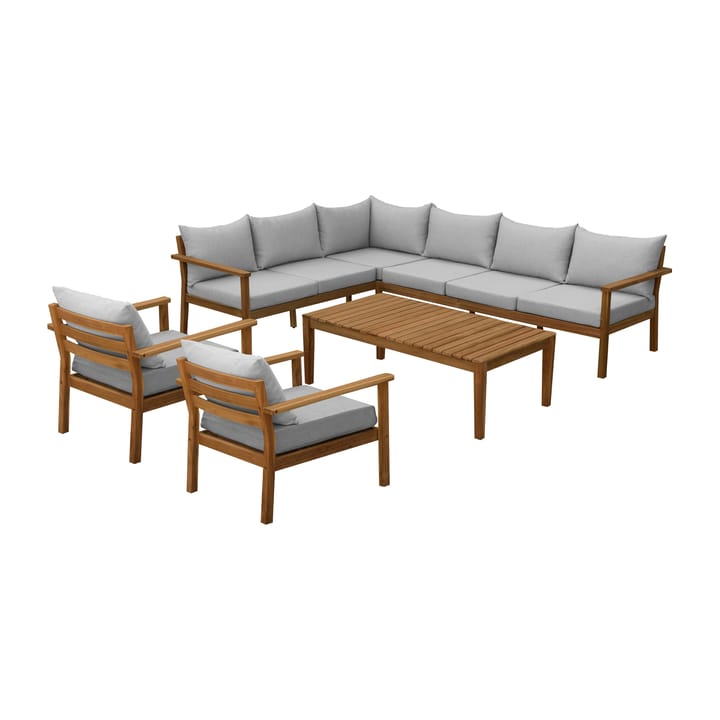Stockaryd Loungeset Teak-Hellgrau - undefined - 1898