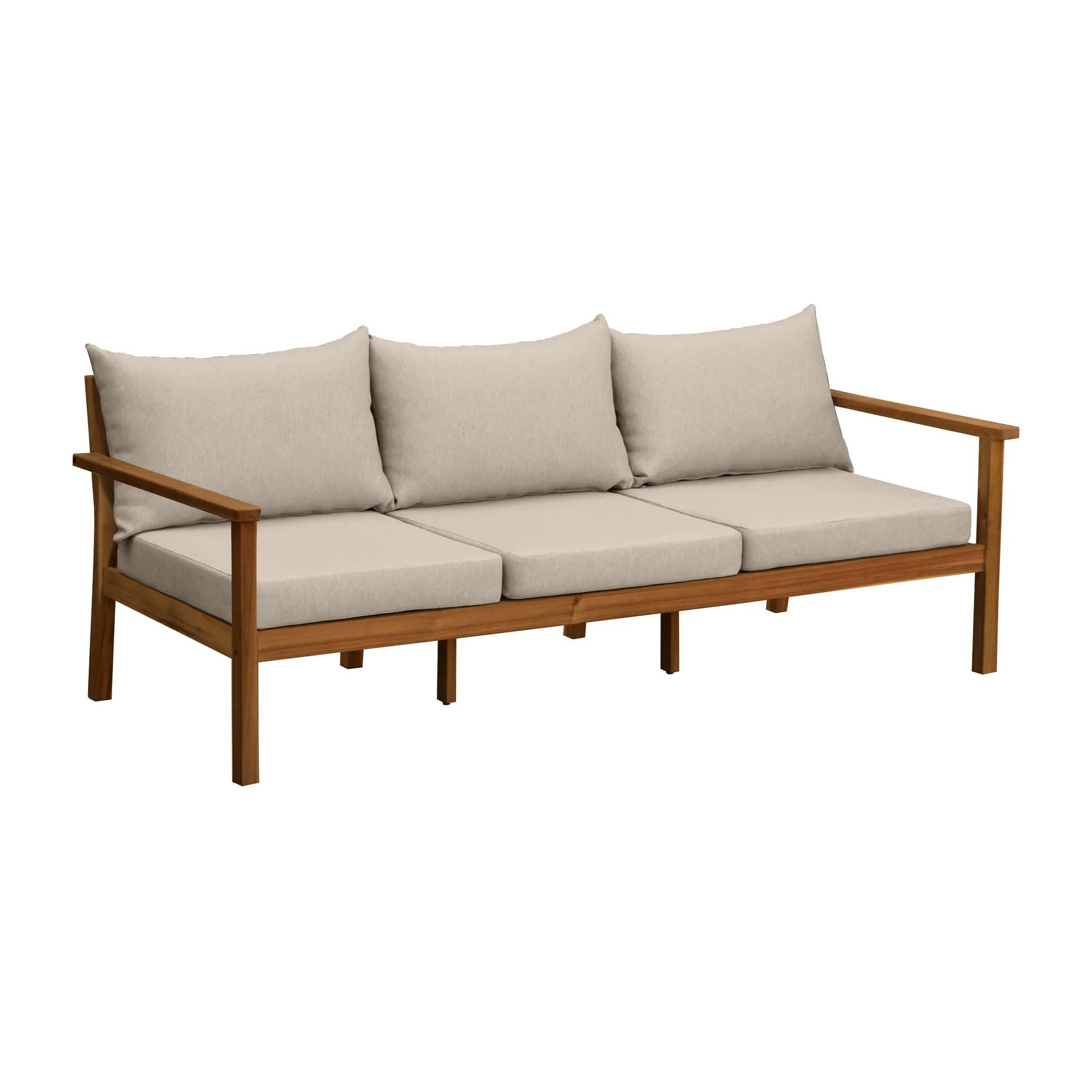 Stockaryd Sofa 3-Sitzer Teak/Beige 1898