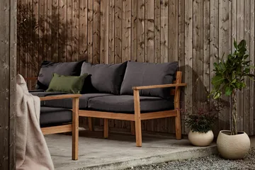 Stockaryd Sofa 3-Sitzer Teak/Dark Grey - 1898