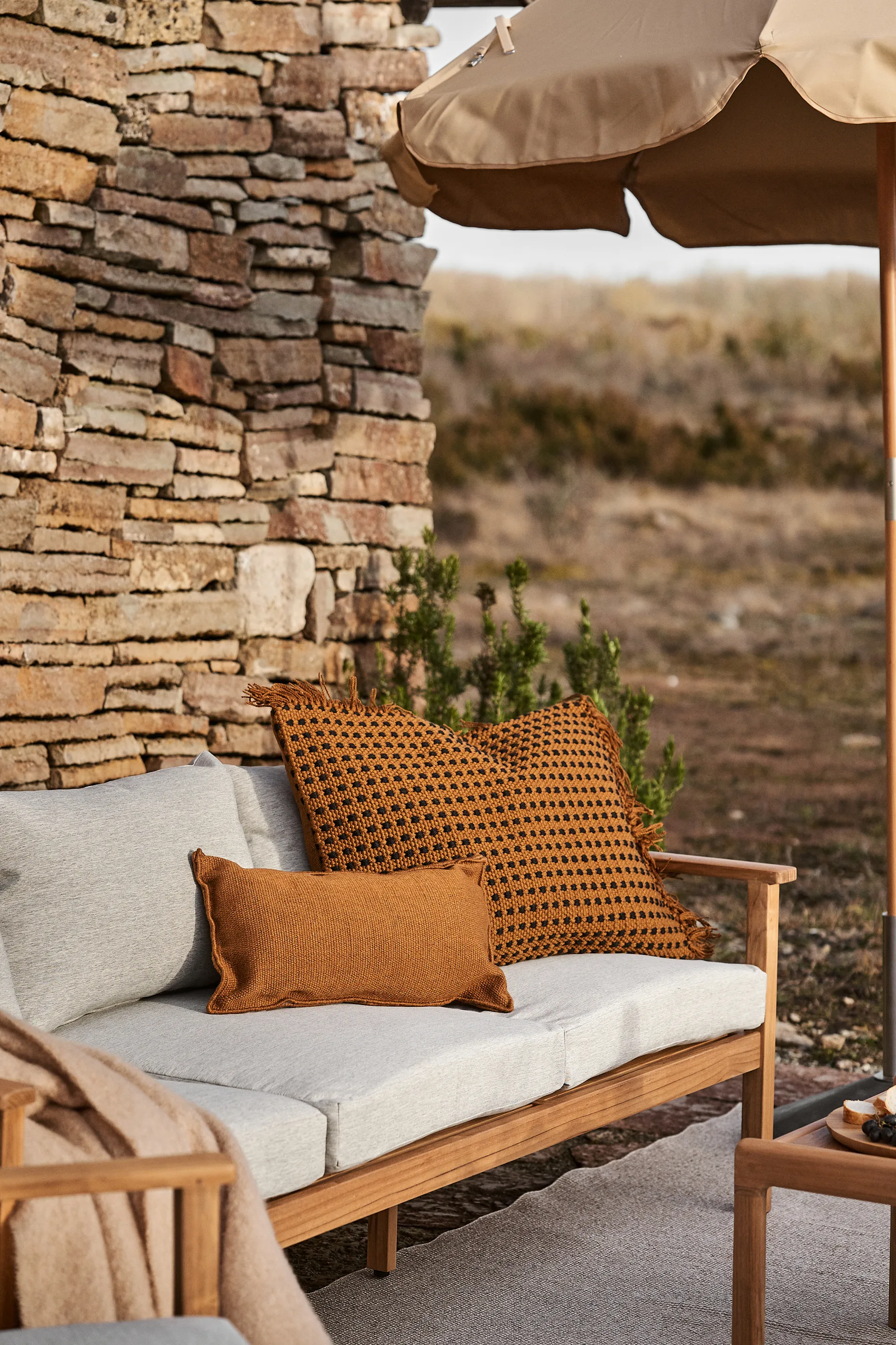 Stockaryd Sofa 3-Sitzer Teak/Light Grey 1898