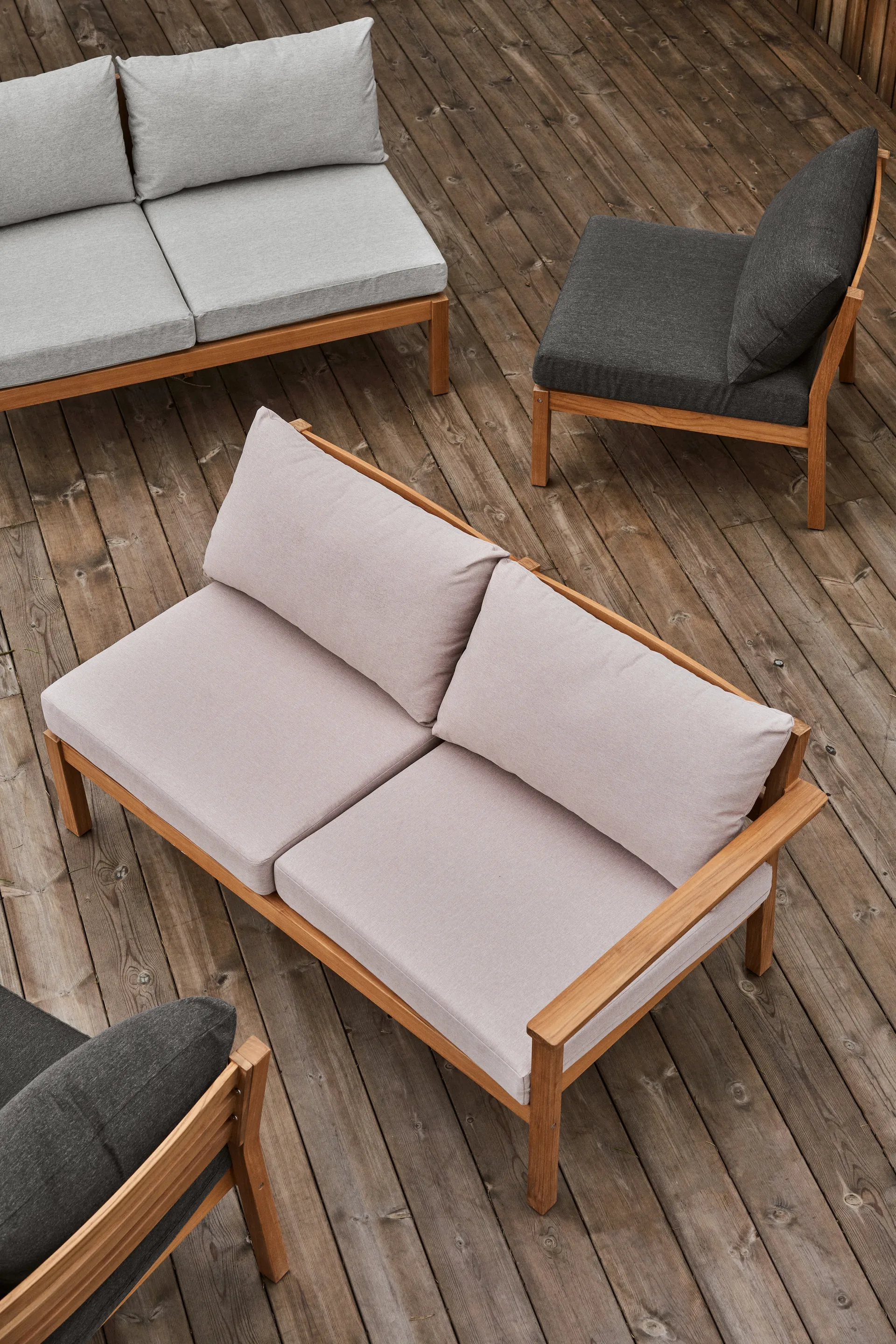 Stockaryd Sofa-Modul 2-Sitzer links teak/beige 1898