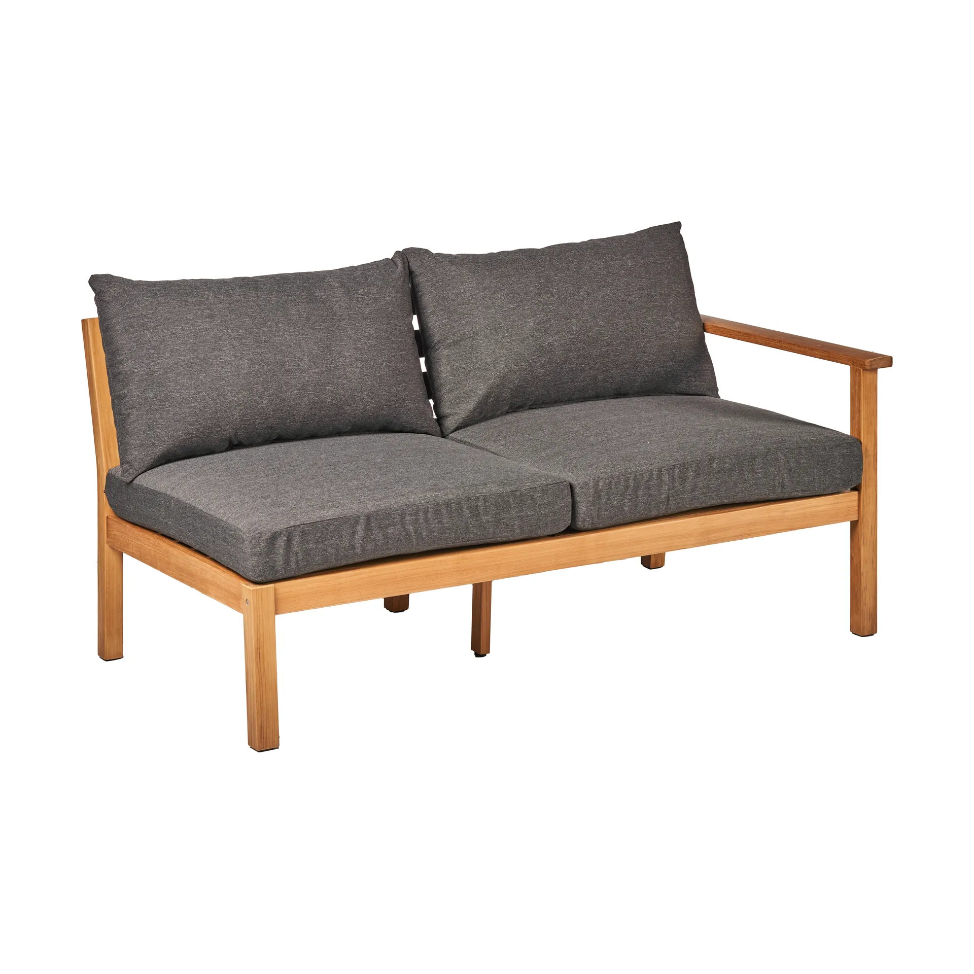 Stockaryd Sofa-Modul 2-Sitzer links teak/dark grey,  1898