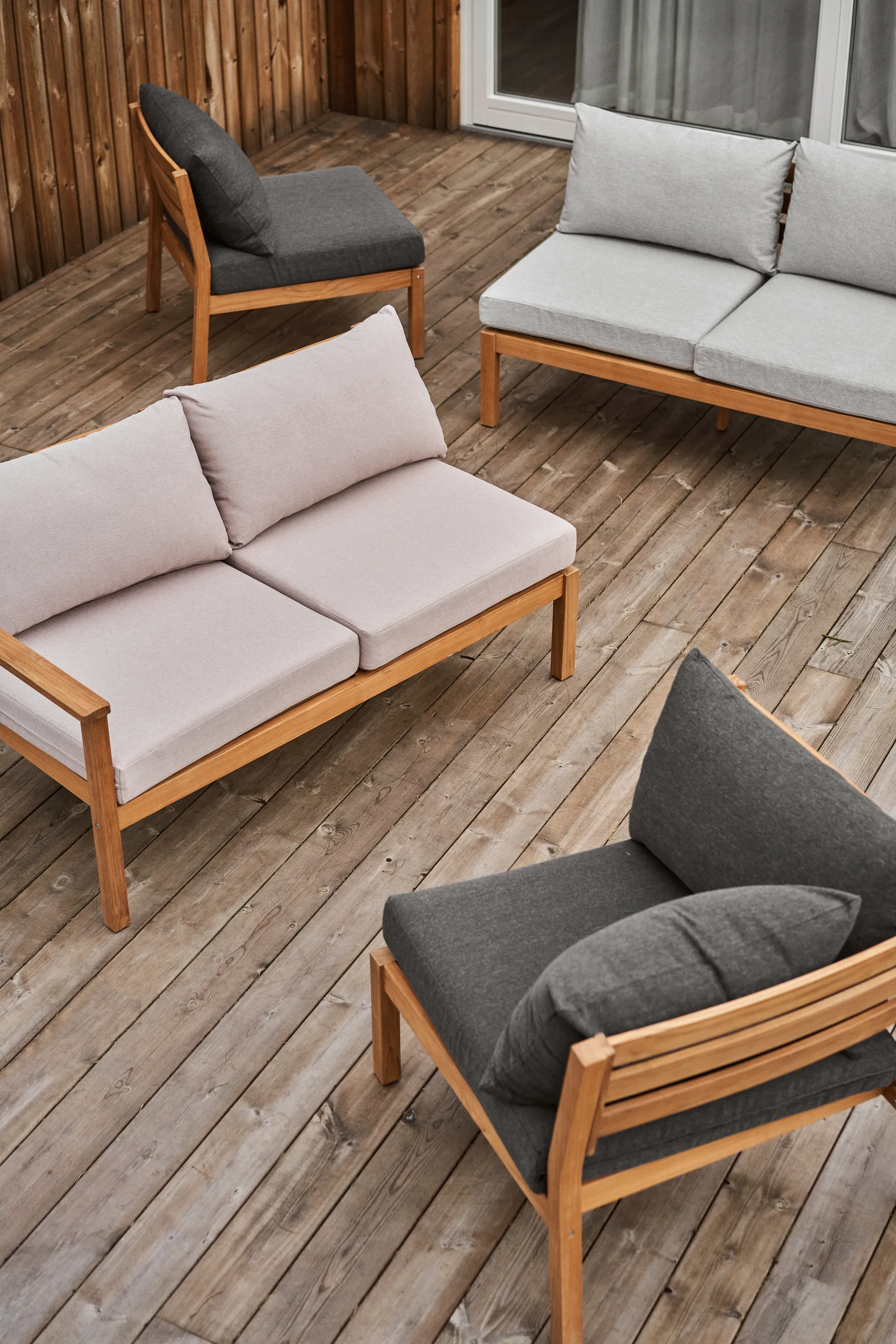 Stockaryd Sofamodul Eckteil teak/dark grey 1898