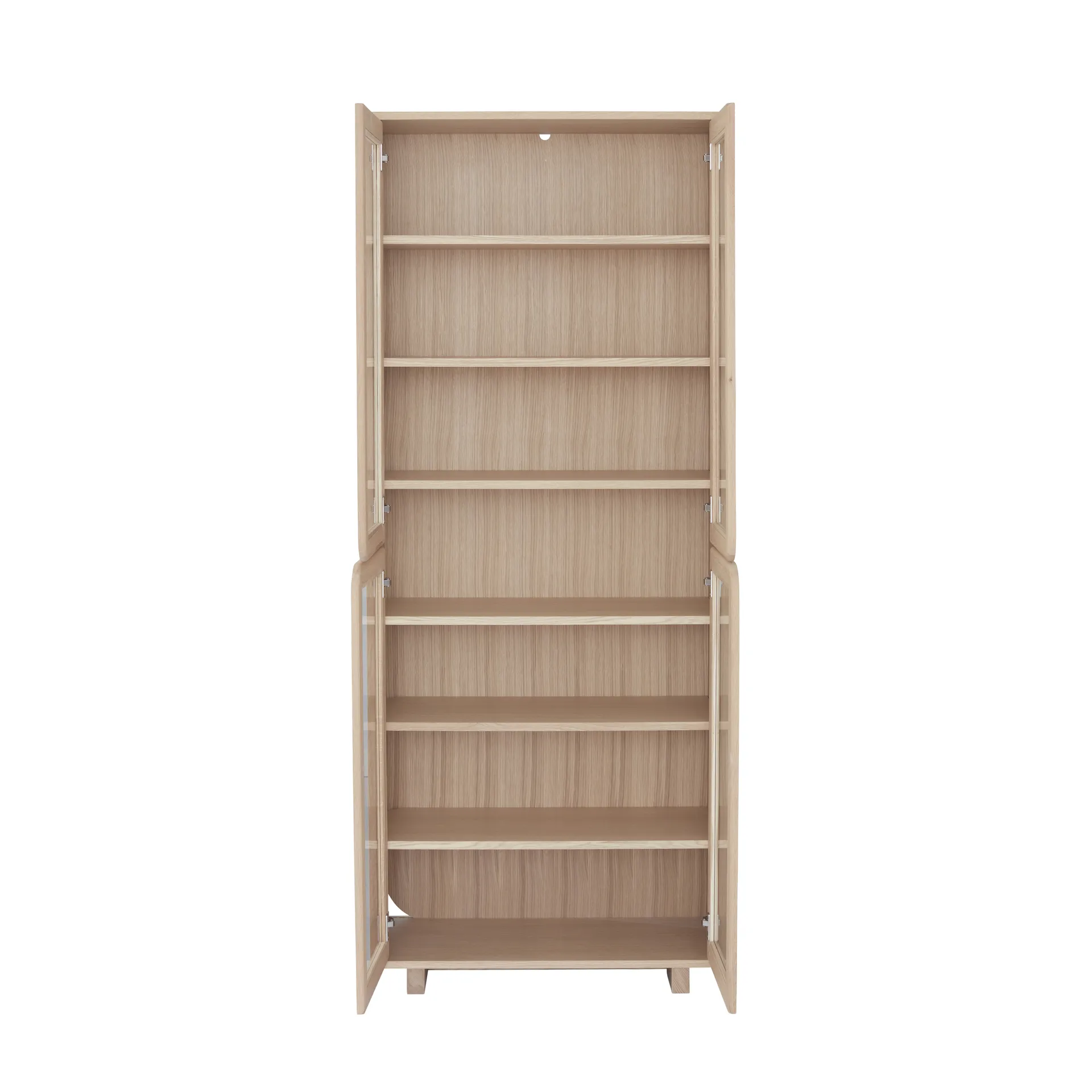 Vidja hohe Vitrine, Eiche weiß pigmentiert 1898