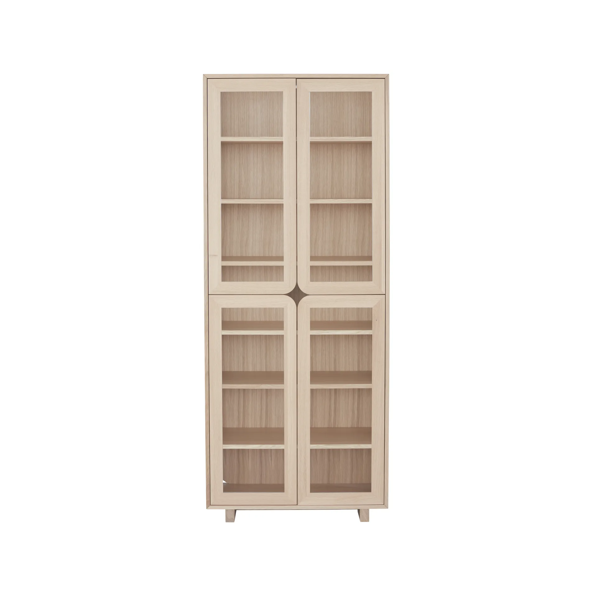 Vidja hohe Vitrine, Eiche weiß pigmentiert 1898