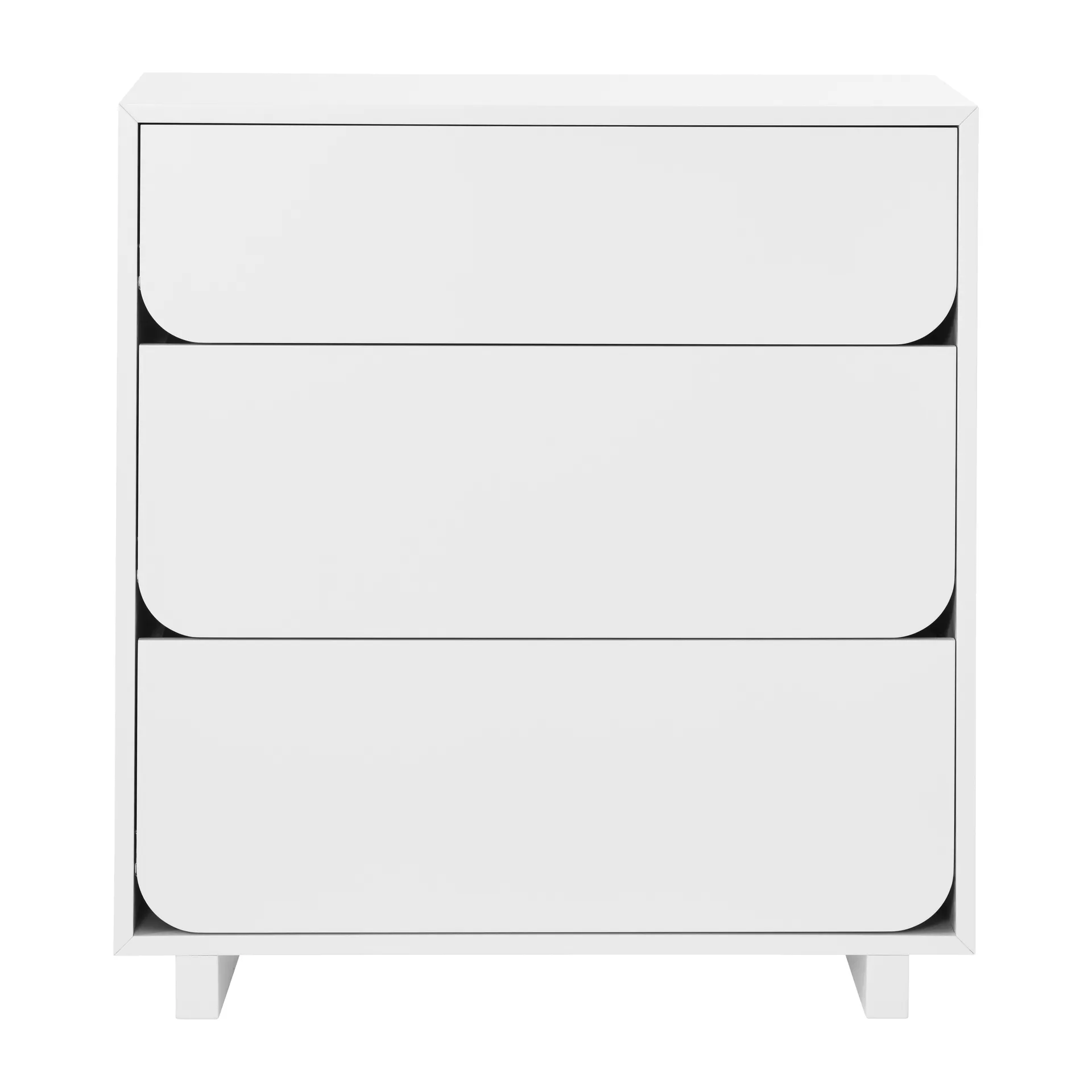 Vidja Kommode niedrig 3 Schubladen, Weiß 1898