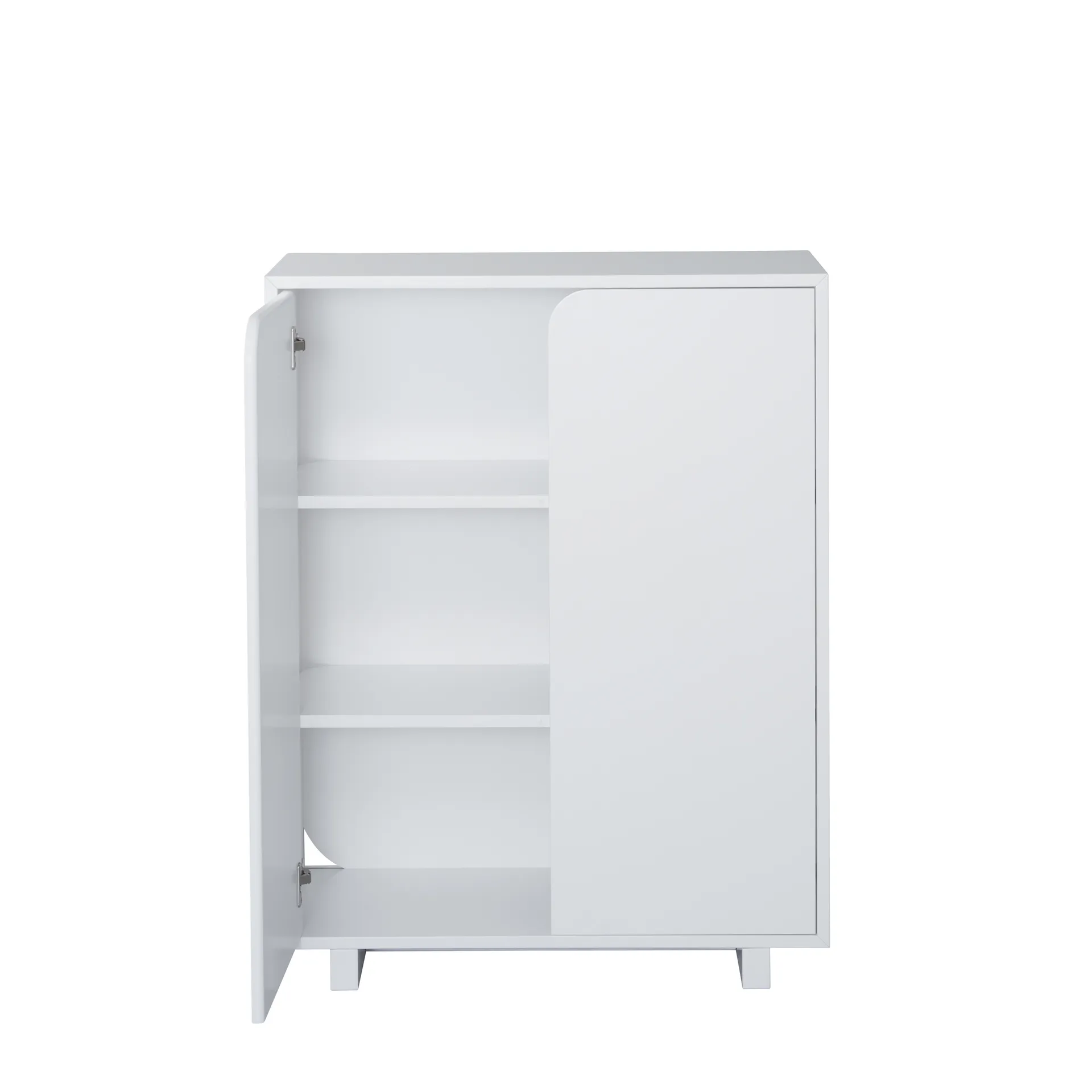 Vidja Schrank niedrig, Weiß lackiert 1898