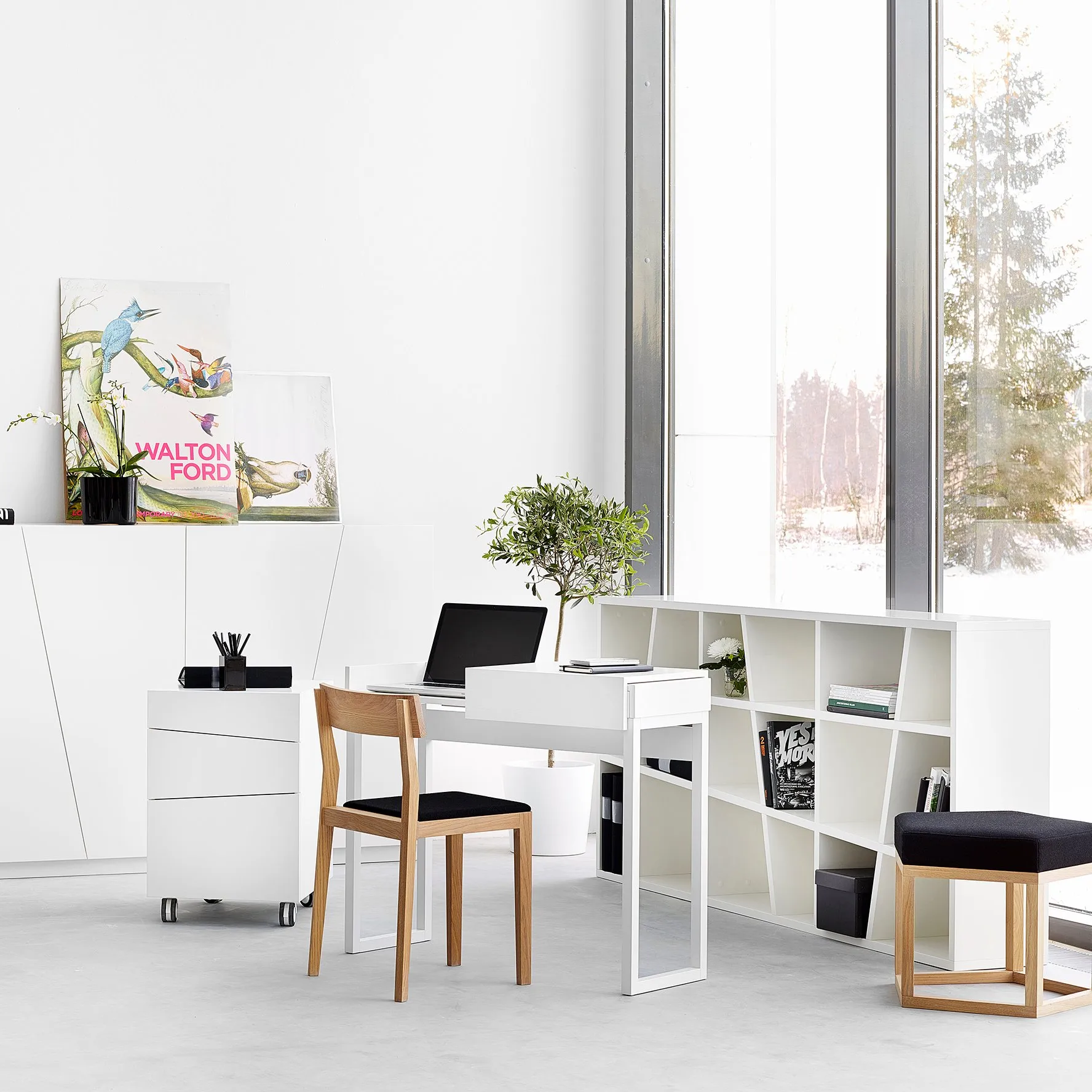 Angle Regal, Weiß A2