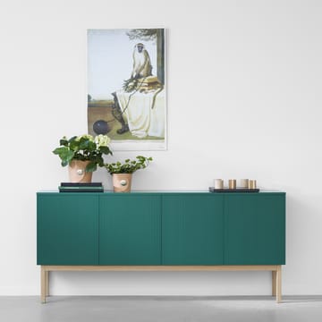 Beam Sideboard - Hellgrau, Eichengestell geölt - A2