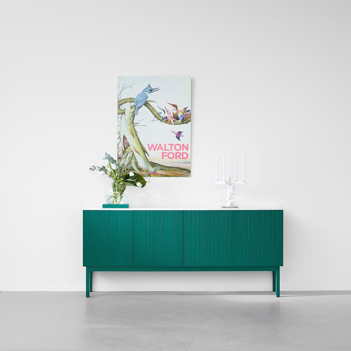 Beam Sideboard - Hellgrau, Gestell hellgrau, Platte aus Carrara-Marmor - A2