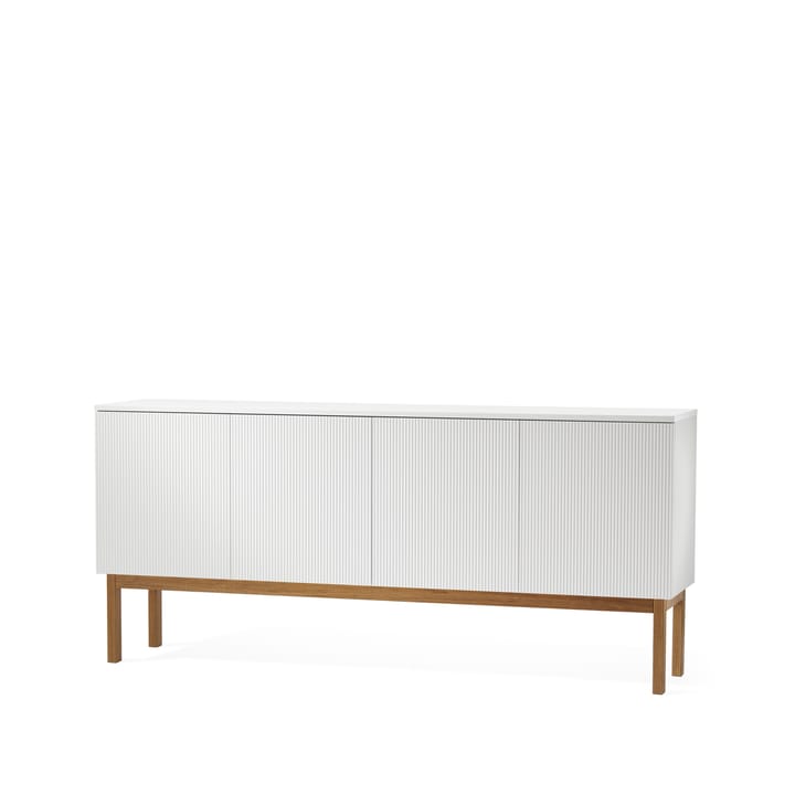 Beam Sideboard - Weiß lackiert, Gestell Eiche geölt - A2