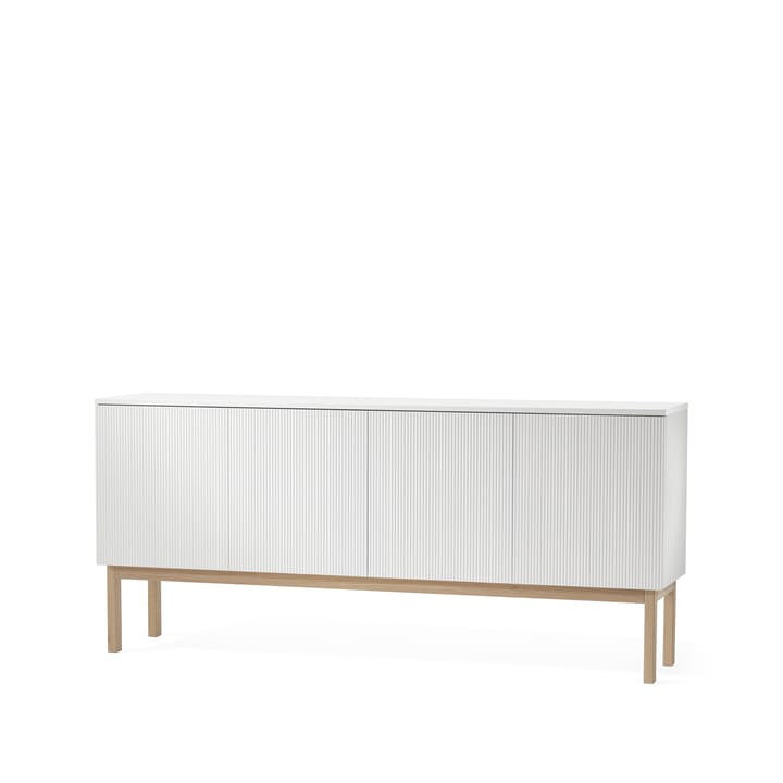 Beam Sideboard - Weiß lackiert, Gestell Eiche weiß geölt - A2