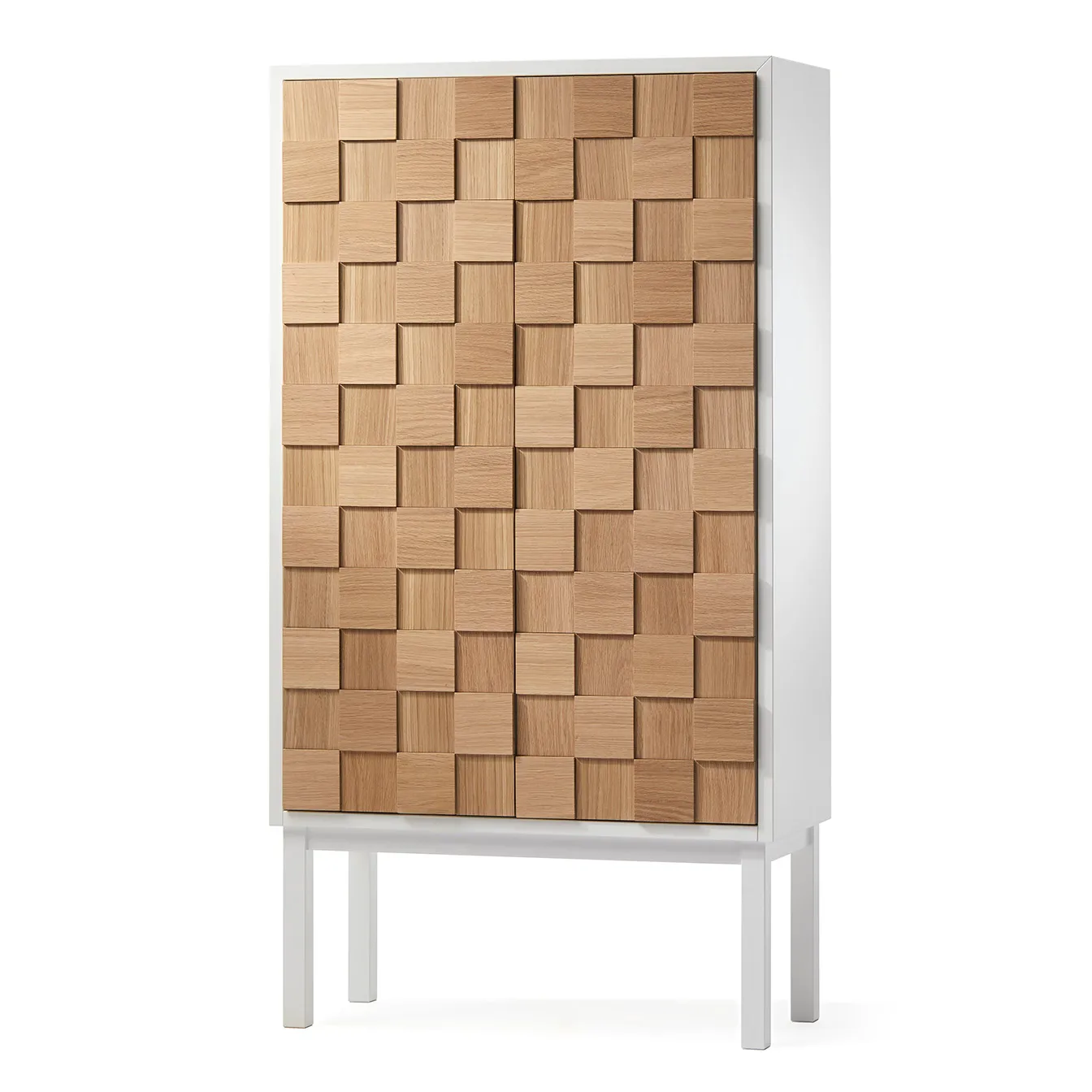 Collect 2016 Schrank, Eiche weiß geölt-weiß  A2