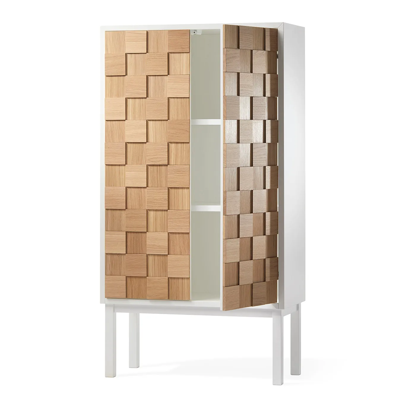 Collect 2016 Schrank, Eiche weiß geölt-weiß  A2