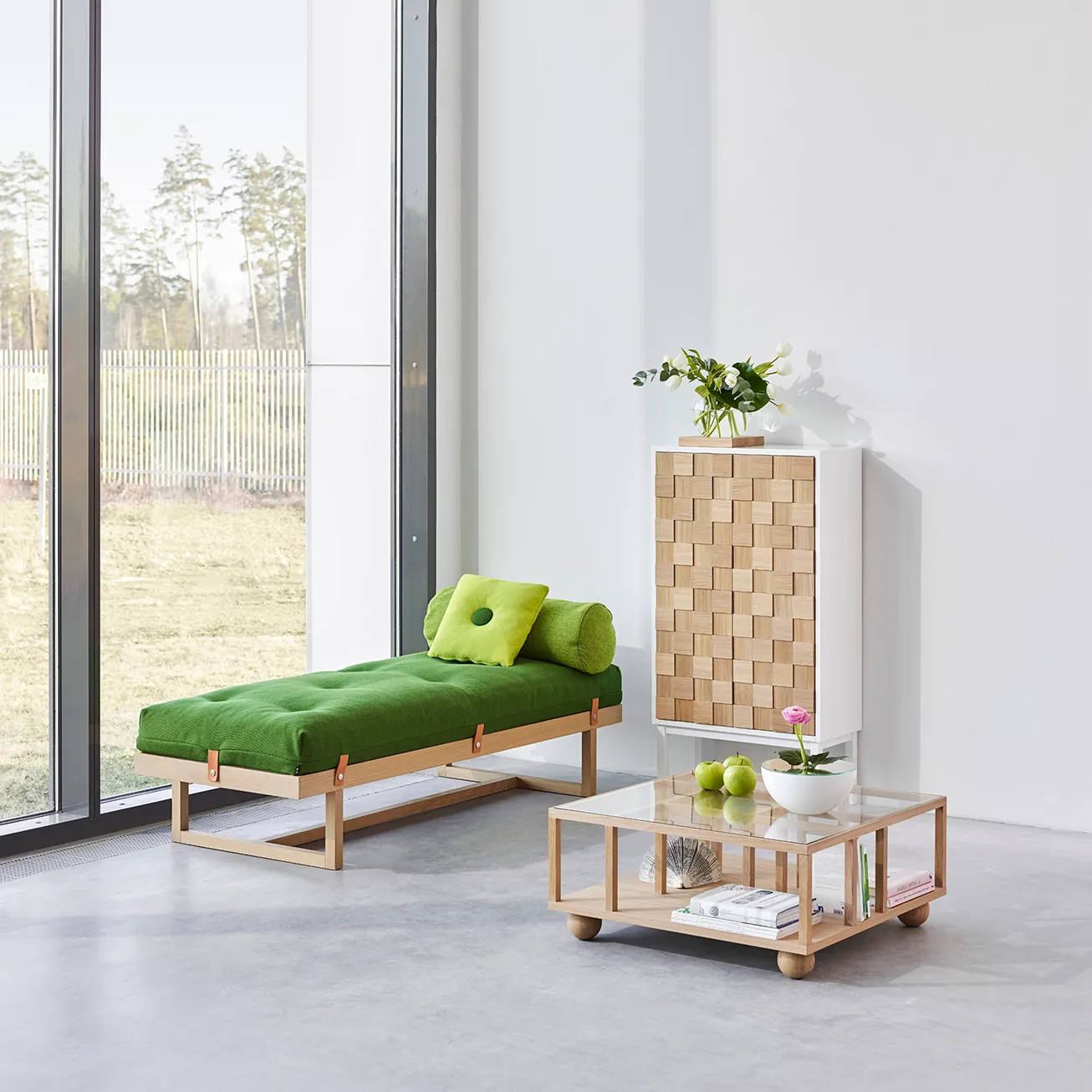 Collect 2016 Schrank, Eiche weiß geölt-weiß  A2