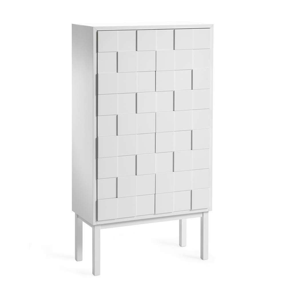 A2 Collect Schrank 2010 weiß-Eiche Weiße Beine