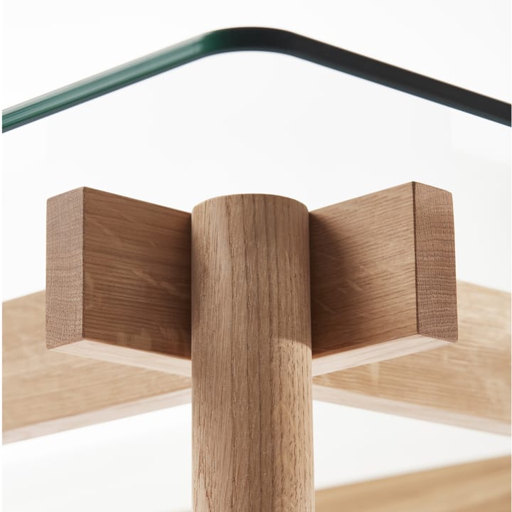 Corners Esstisch, Eiche geölt, Glas A2