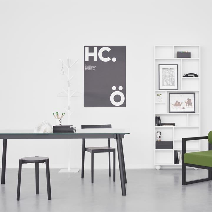 Corners Esstisch, Eiche geölt, Glas A2