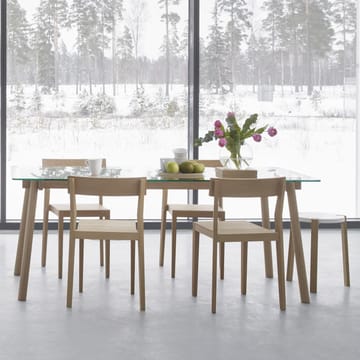 Corners Esstisch - Eiche geölt, Glas - A2