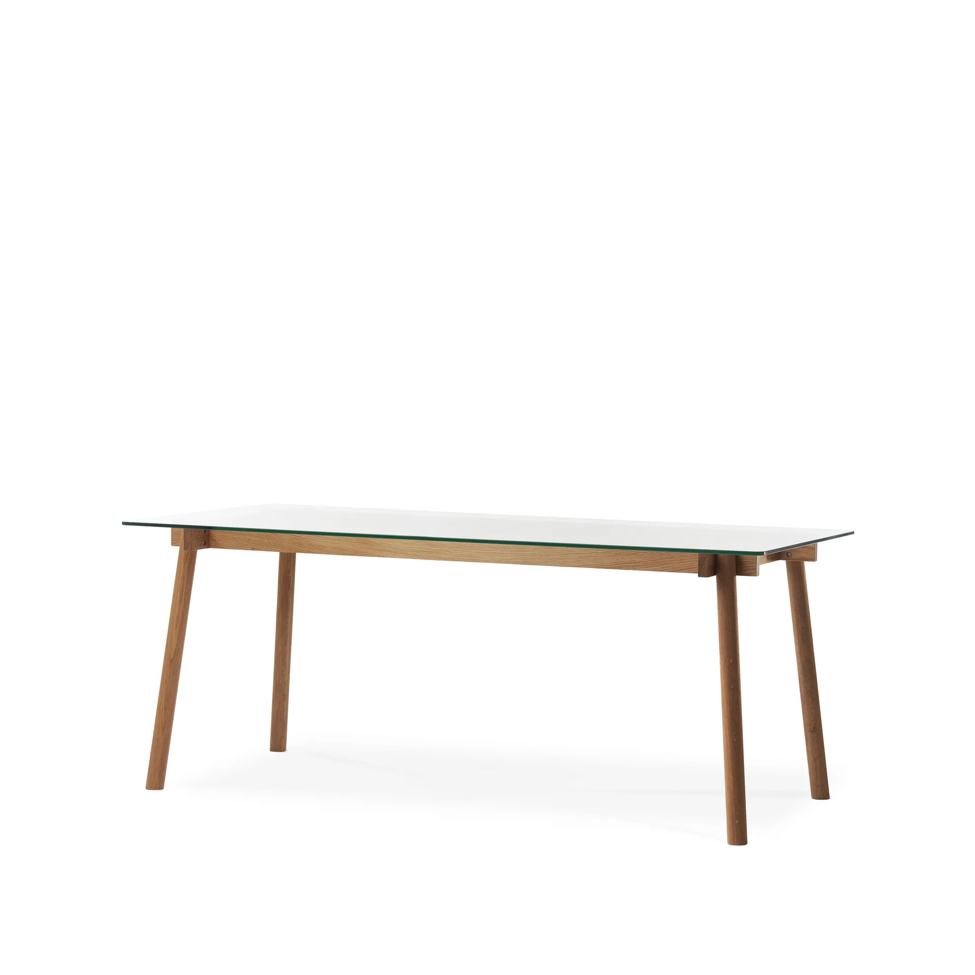 Corners Esstisch, Eiche geölt, Glas A2