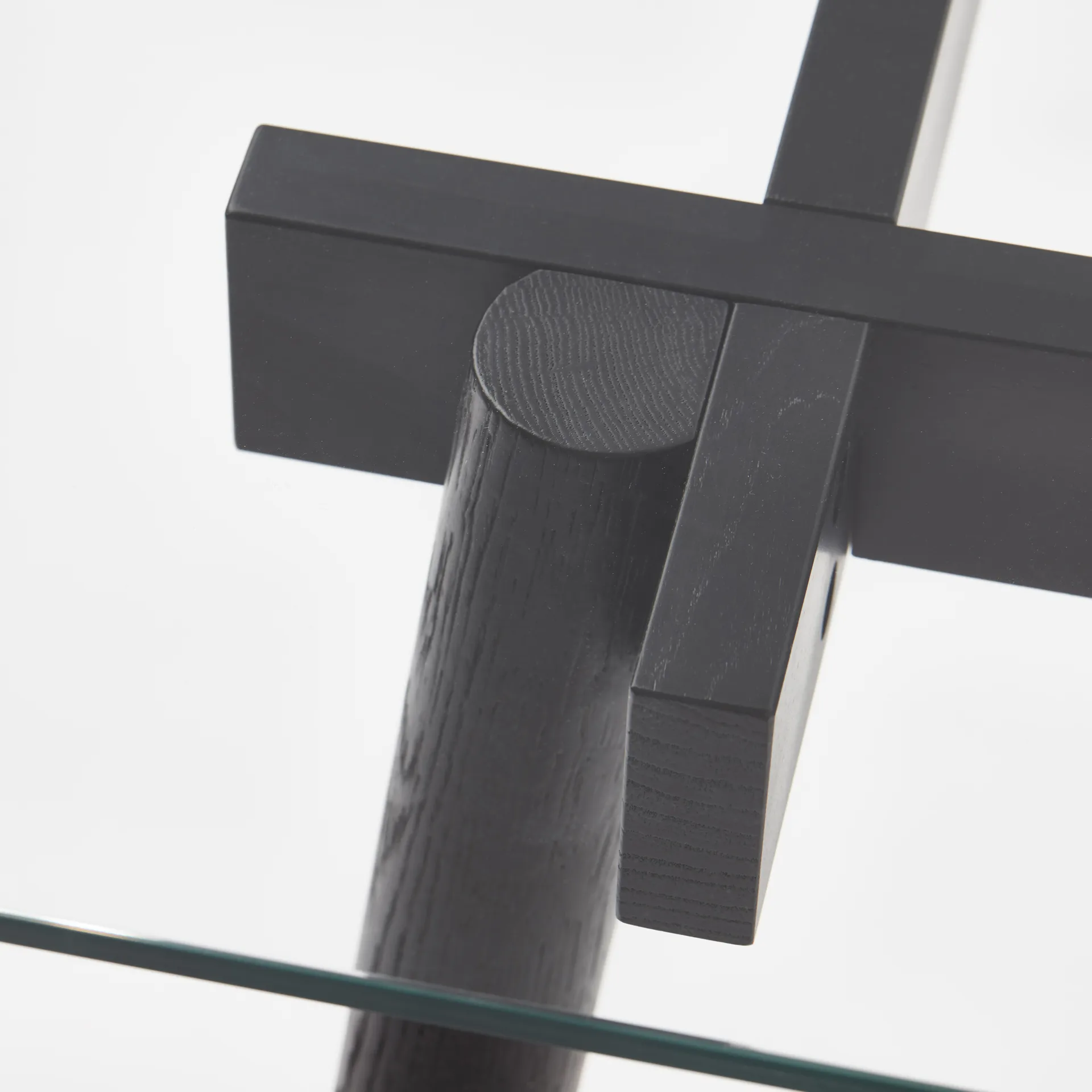 Corners Esstisch, Eiche weiß geölt, Glas A2