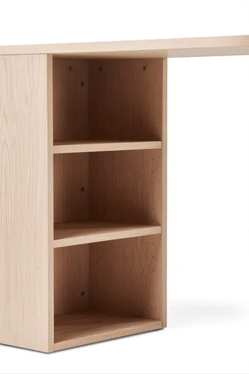 Hub Schreibtisch - Weiß geölte Eiche, 100x73x43 cm - A2