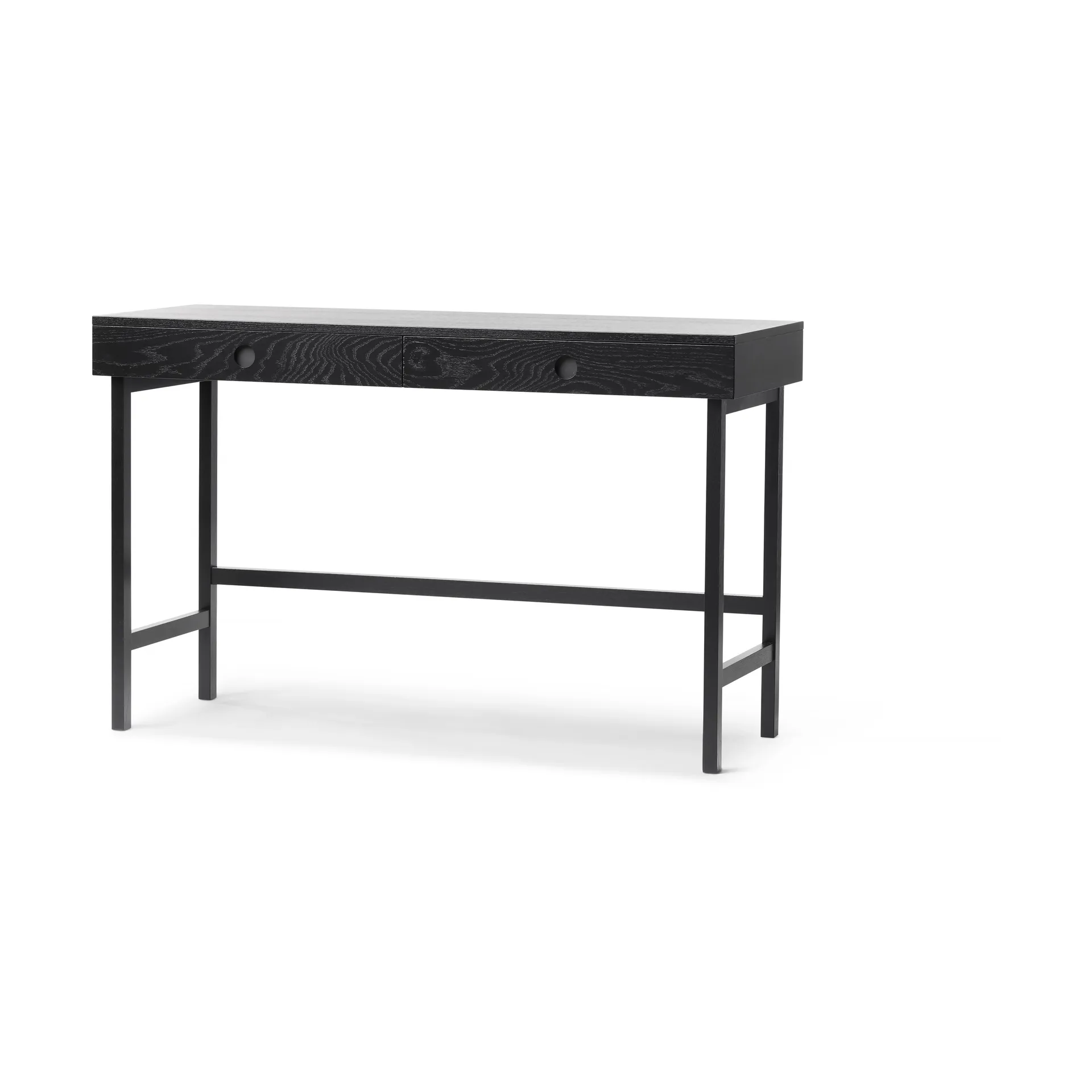 Mind Schreibtisch, Schwarz gebeizte Eiche, 118x74x44 cm A2