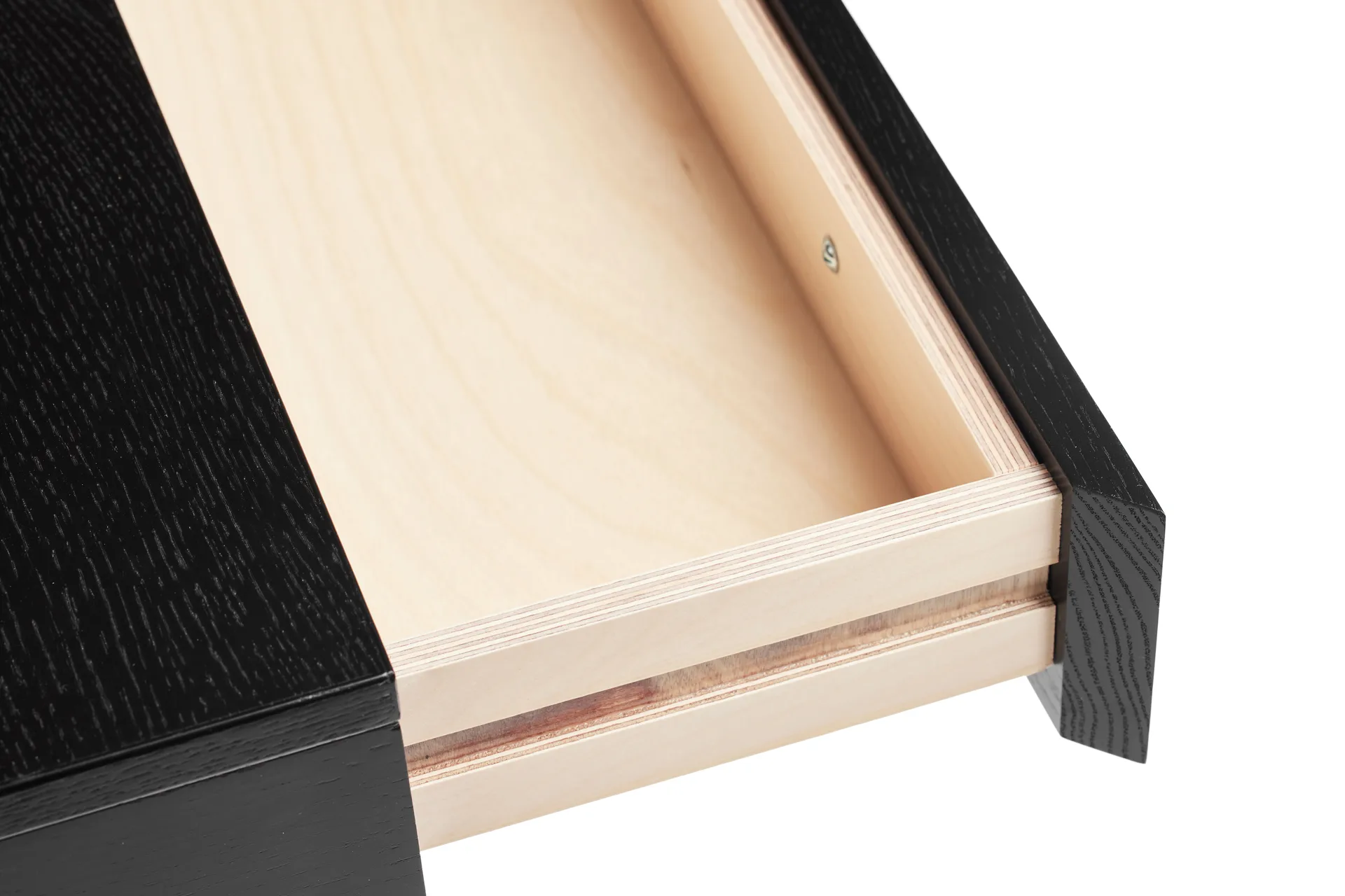 Mind Schreibtisch, Schwarz gebeizte Eiche, 118x74x44 cm A2