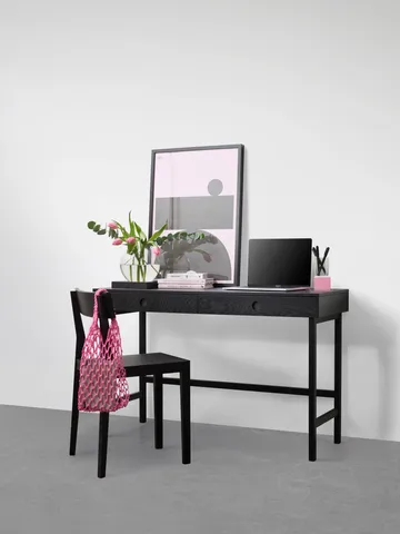 Mind Schreibtisch - Schwarz gebeizte Eiche, 118x74x44 cm - A2