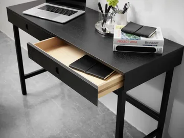 Mind Schreibtisch - Schwarz gebeizte Eiche, 118x74x44 cm - A2