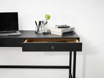 Mind Schreibtisch - Schwarz gebeizte Eiche, 118x74x44 cm - A2