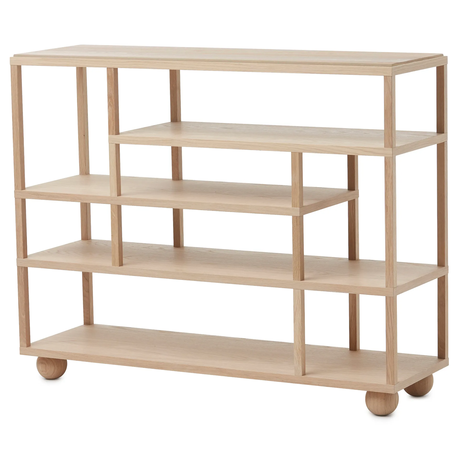 Show Wandregal, Eiche weiß geölt A2