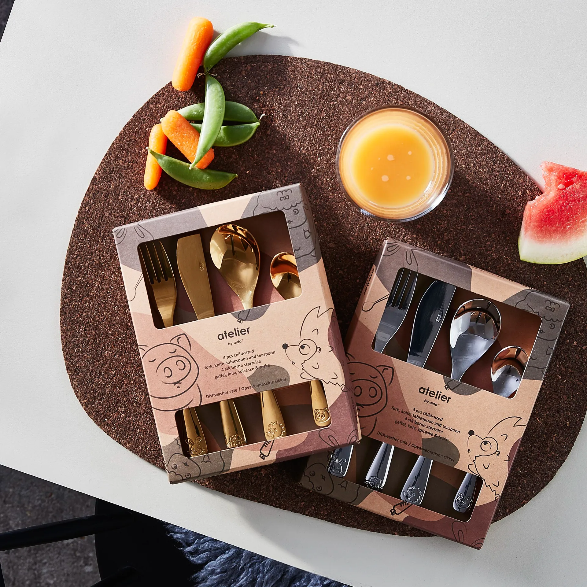 Aida Kinderbesteck 4 Teile, Steel Aida