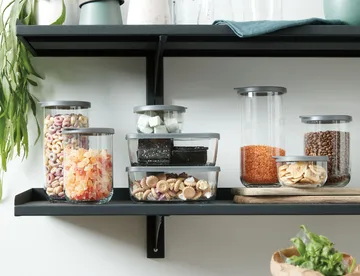 Café Verwahrungsdose mit Deckel 1 Liter - Klar - Aida