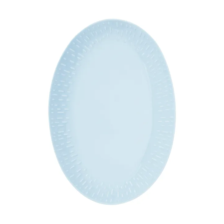 Confetti Ovales Servierplatten-Tablett - Aqua, 25,5 × 36 cm - Aida