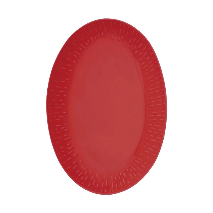Confetti Ovales Servierplatten-Tablett - Chili, 25,5 × 36 cm - Aida