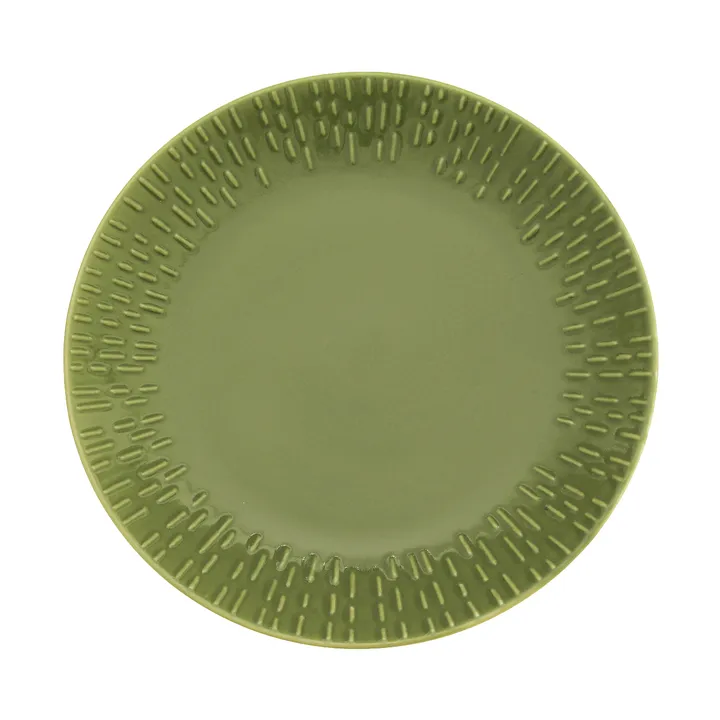 Confetti Teller - Olive, Ø21 cm - Aida