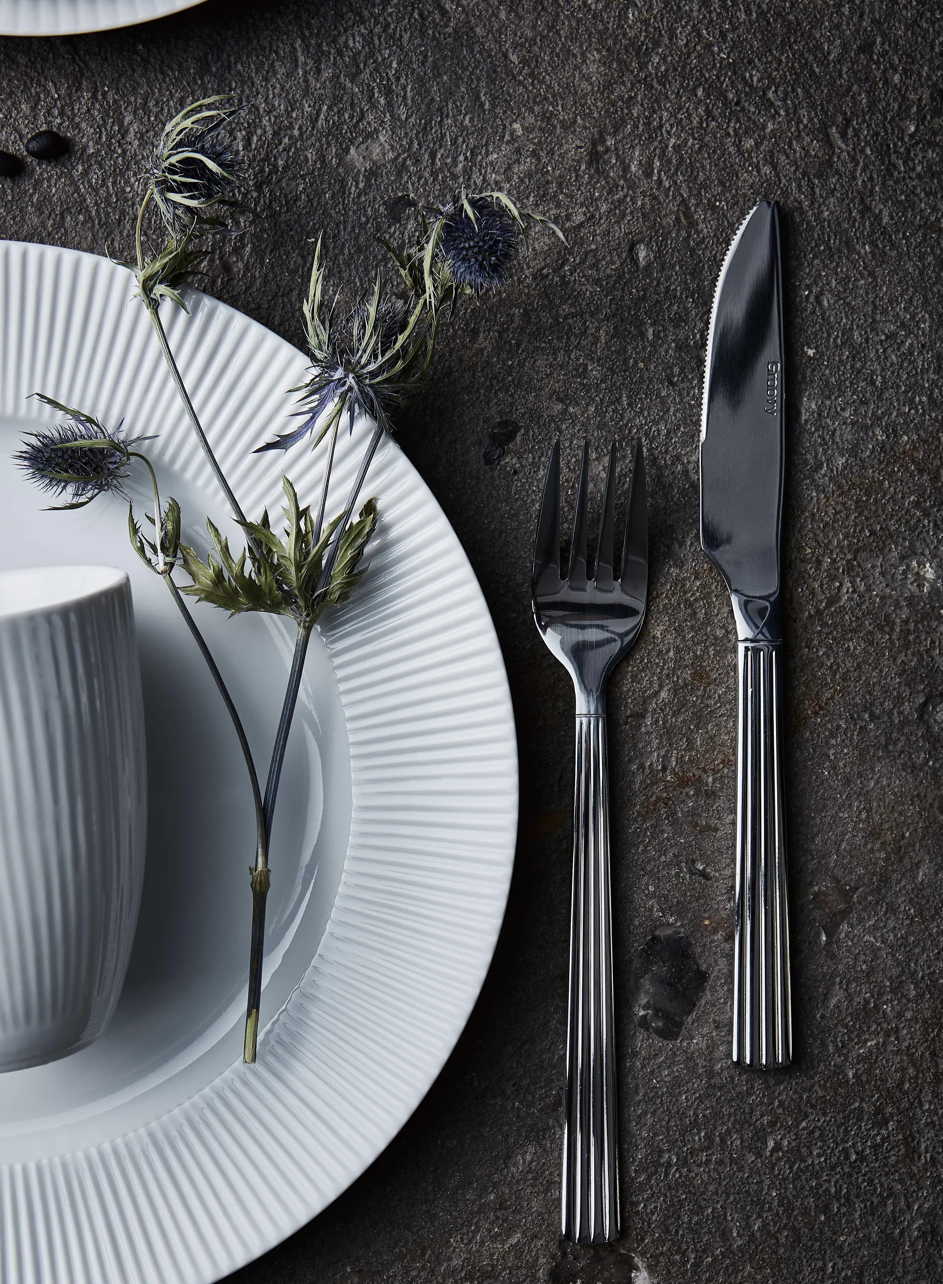 Groovy Besteckset, 48 Teile Aida