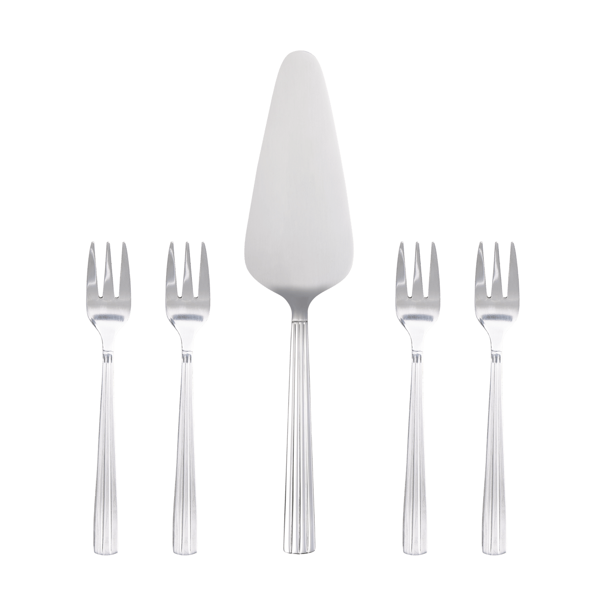Aida Groovy Kuchenbesteck Set 5-teilig Edelstahl