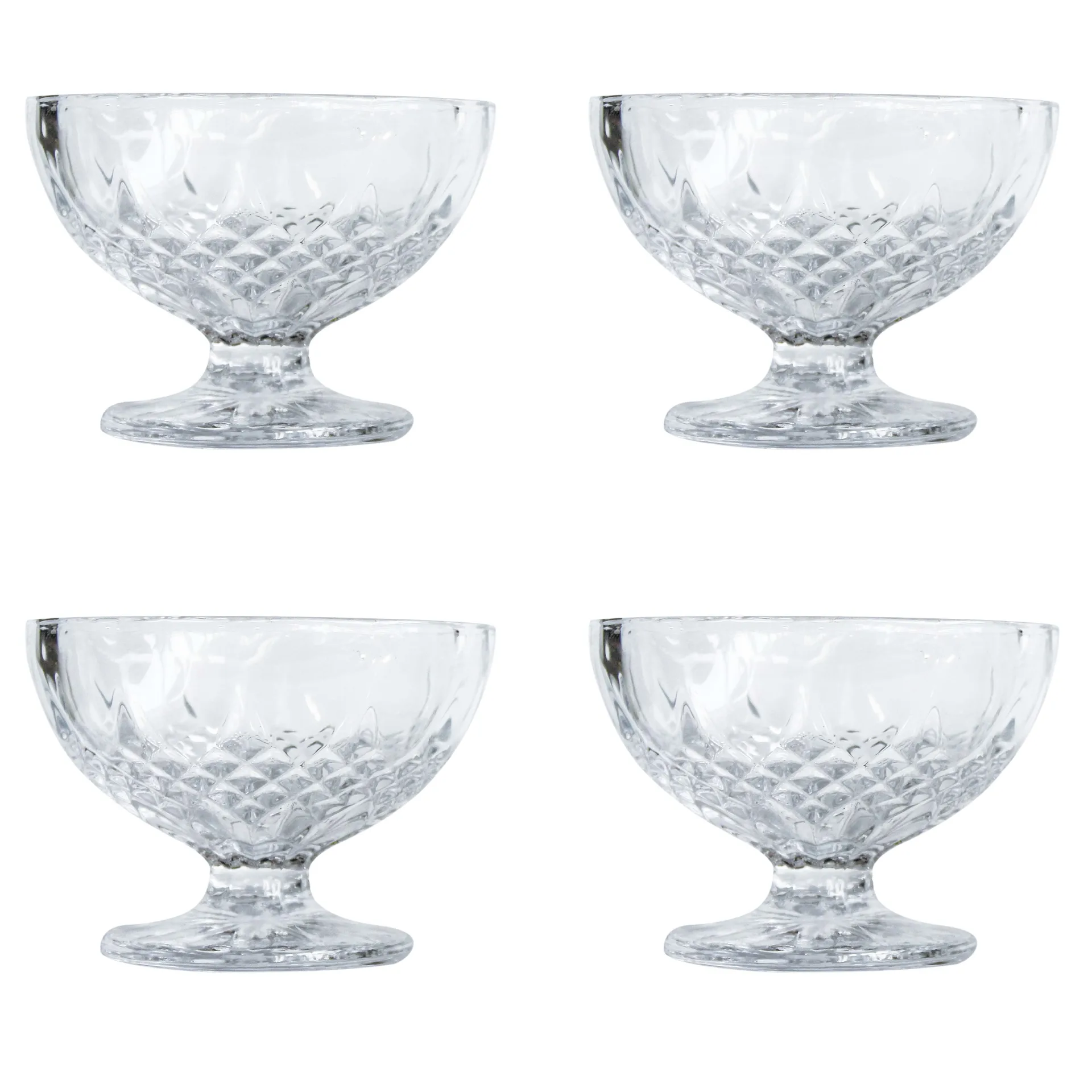 Harvey Dessertschale 4er-Pack, Glas Aida