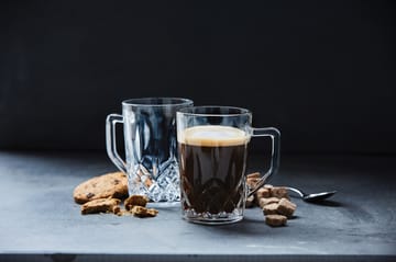 Harvey Kaffe-Glas mit Henkel 27,5 cl 4er Pack - Klar - Aida
