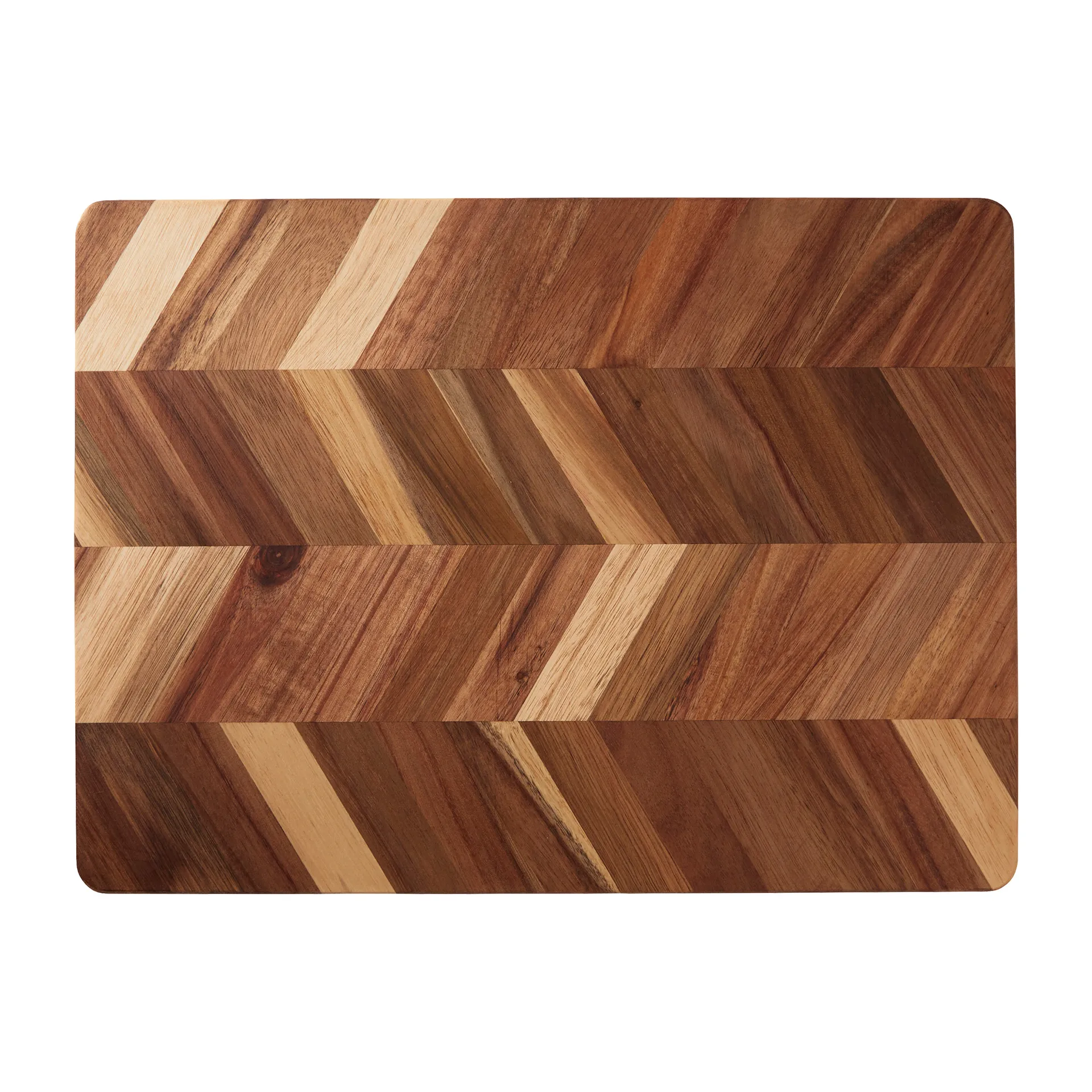 Herringbone Schneidebrett 28 x 38cm, Akacia Aida