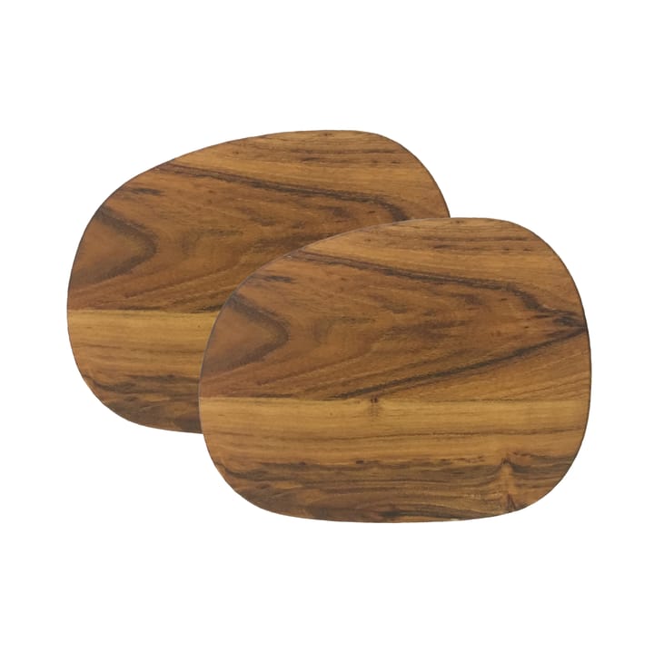 Raw Buttertablett 14 x 19cm 2er Pack teak - Braun - Aida