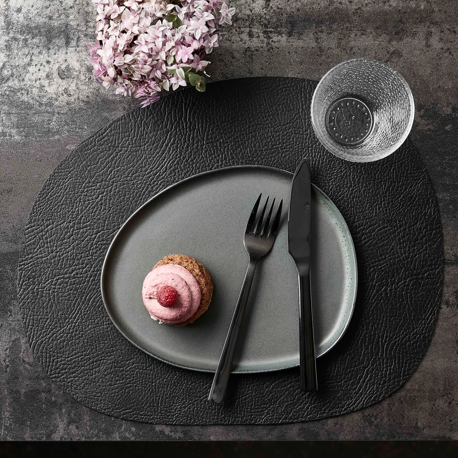 Raw Gabel 4er Pack, Schwarz Aida