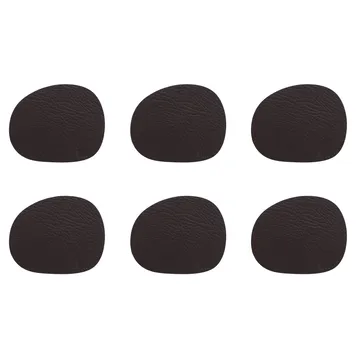 Raw Glasuntersetzer Leder 6er Pack - Brown buffalo (braun) - Aida