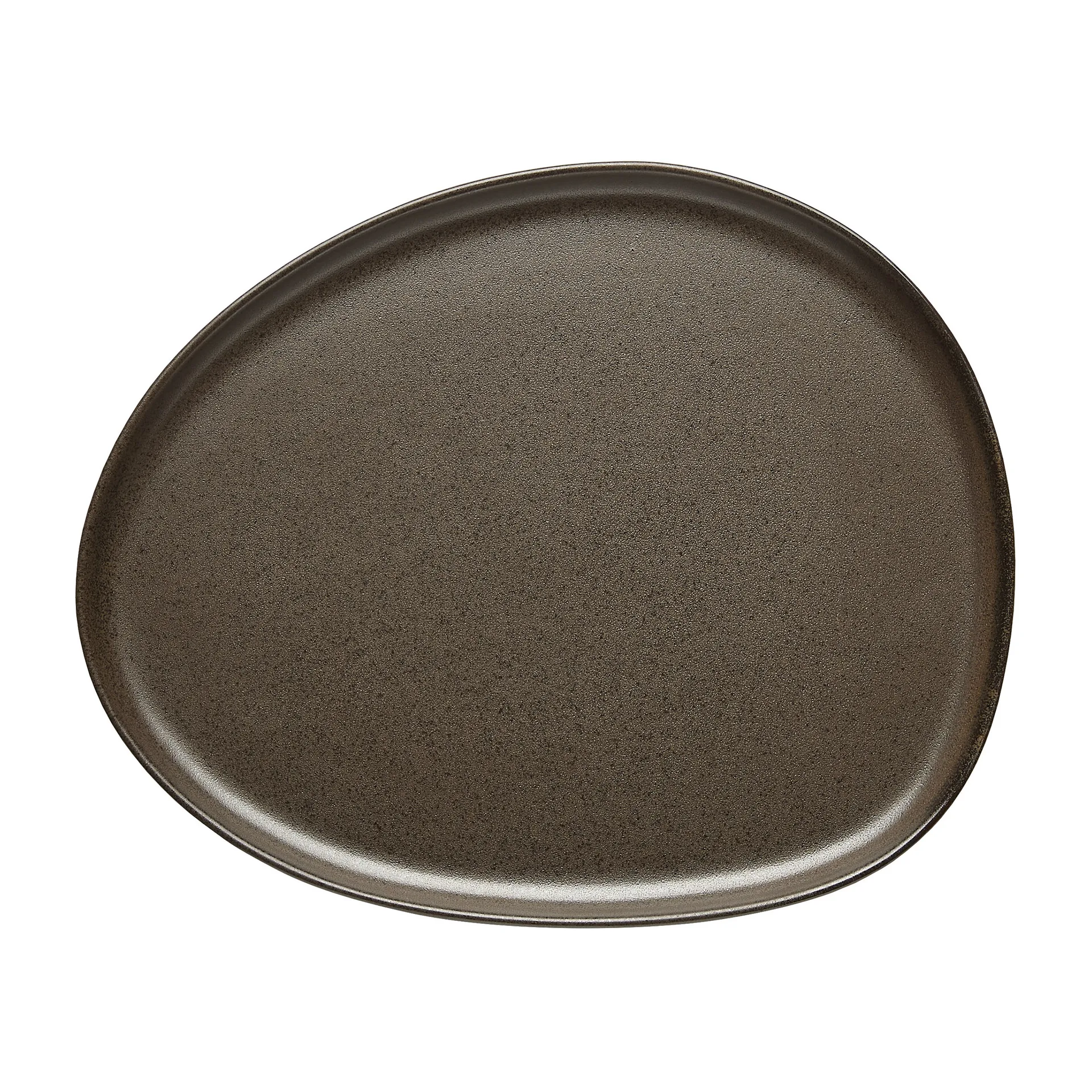 Raw Organic Lunchteller 24 x 21cm, Metallic Brown Aida