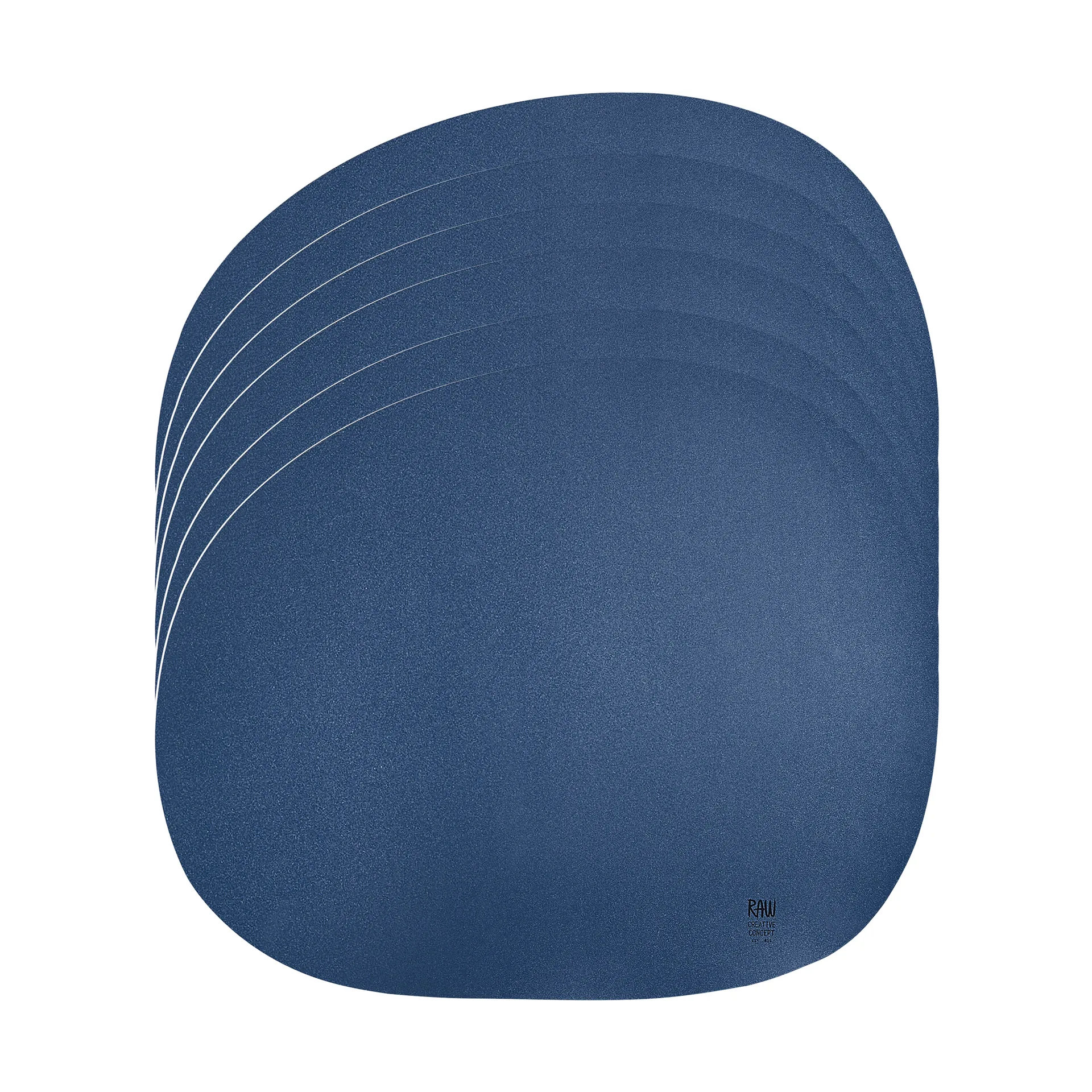 Raw organisches Tischset 6er-Pack, Marineblau Aida