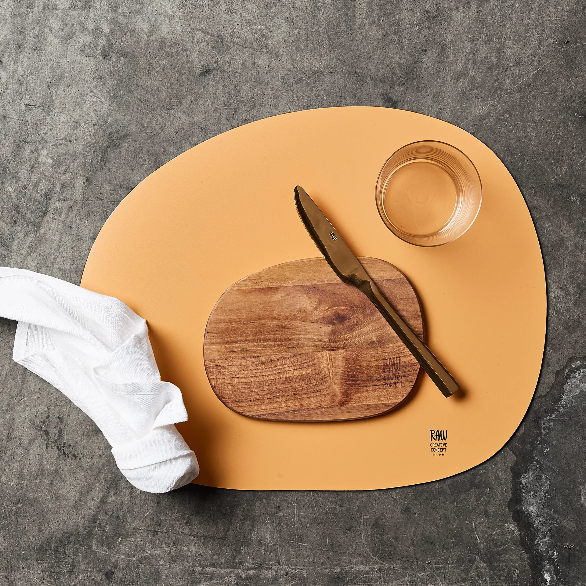 Raw Platzdecke 41 x 33,5cm, Lollypop yellow Aida