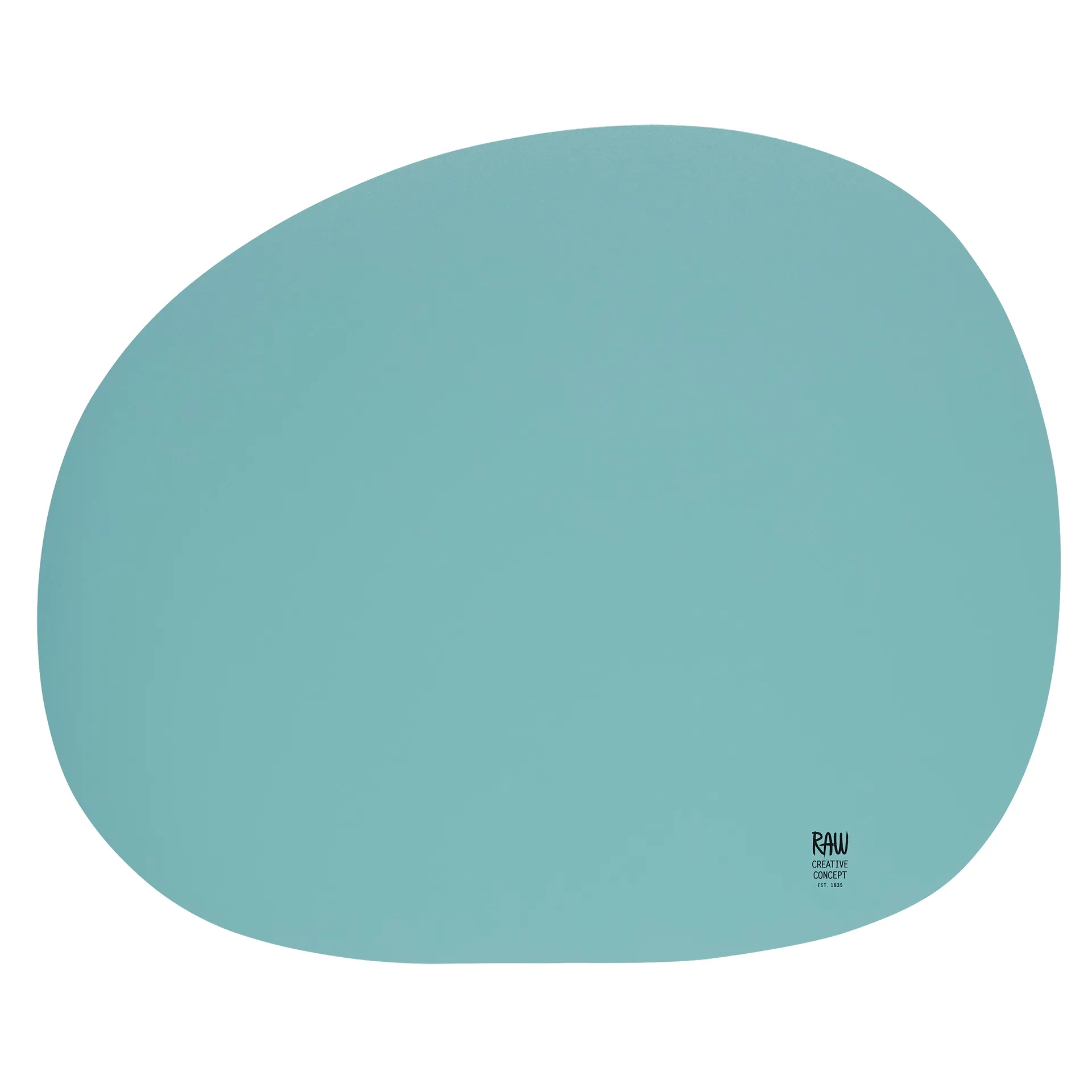 Raw Platzdecke 41 x 33,5cm, Mint blue Aida